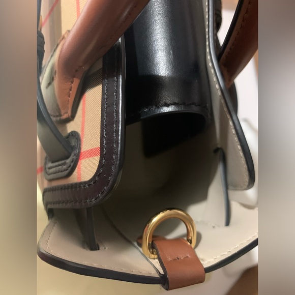 Burberry Calfskin Mini Vintage Check Triple Stud Belt Bag - Picture 7 of 16